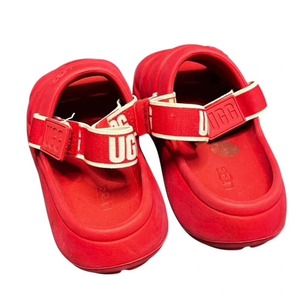 UGG Big Kids Sport Yeah Sandals Samba-Red Size 3K  MARKS K3 Kids Size 3